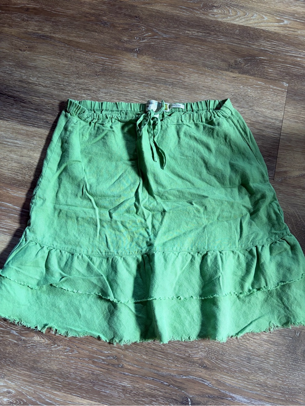 Old Navy Bright Green Tiered Mini Skirt